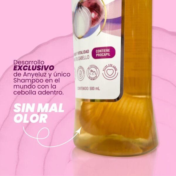 Shampoo Con Cebolla Anyeluz X500 Ml - Image 6