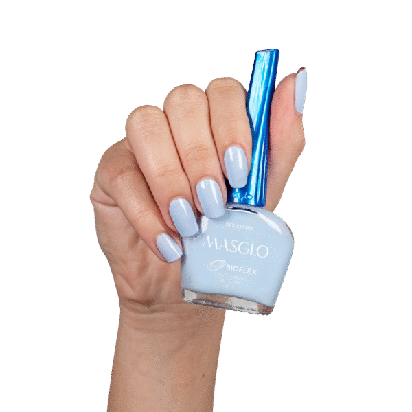 Solidaria - Esmalte Tradicional Cremoso Masglo 13,5 Ml -
Gama Azul - Image 2