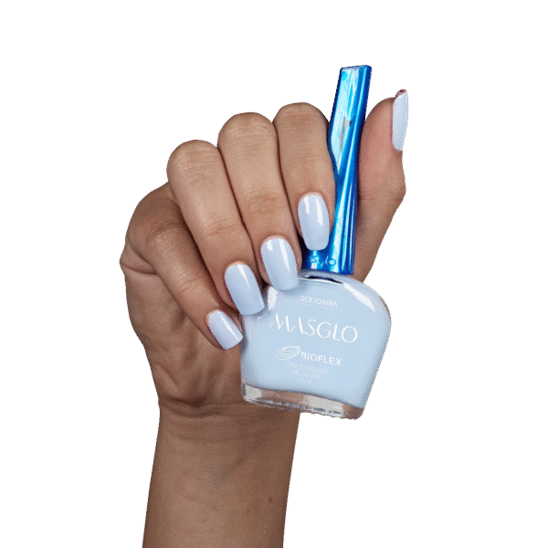 Solidaria - Esmalte Tradicional Cremoso Masglo 13,5 Ml -
Gama Azul - Image 4
