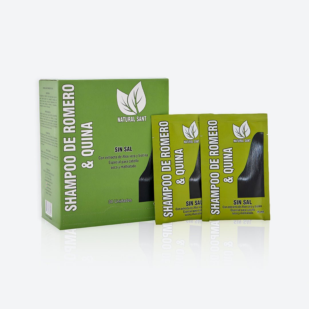 Shampoo de Romero y Quina Caja x 30 sobres Natural Sant