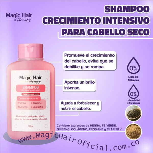 Shampoo para Crecimiento Cabello Seco | Magic Hair - Image 2