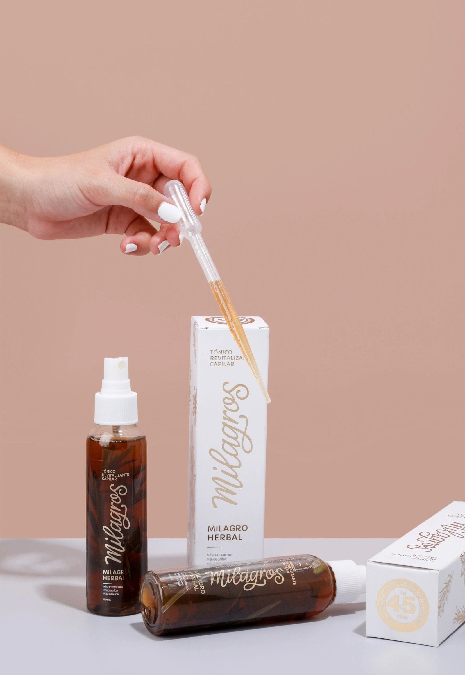 Tónico Revitalizante Capilar Milagro Herbal Milagros X110 Ml - Image 3