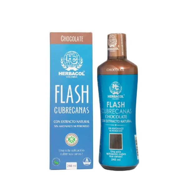 Tonico
Capilar Flash Cubre Canas Chocolate Herbacol X240 Ml - Image 2