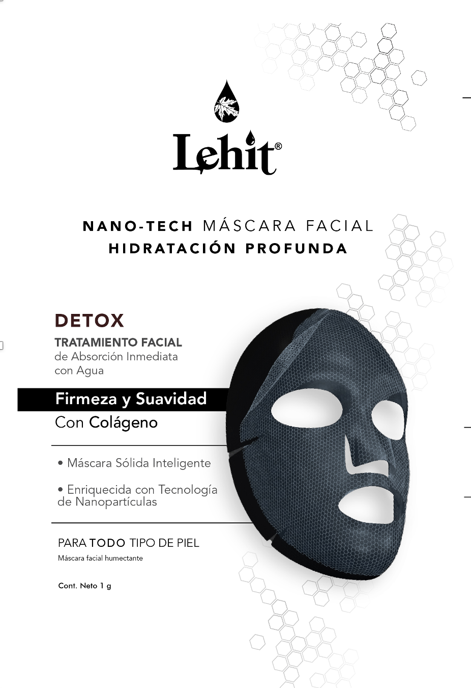 Máscara Facial Nano-Tech Lehit Sachet