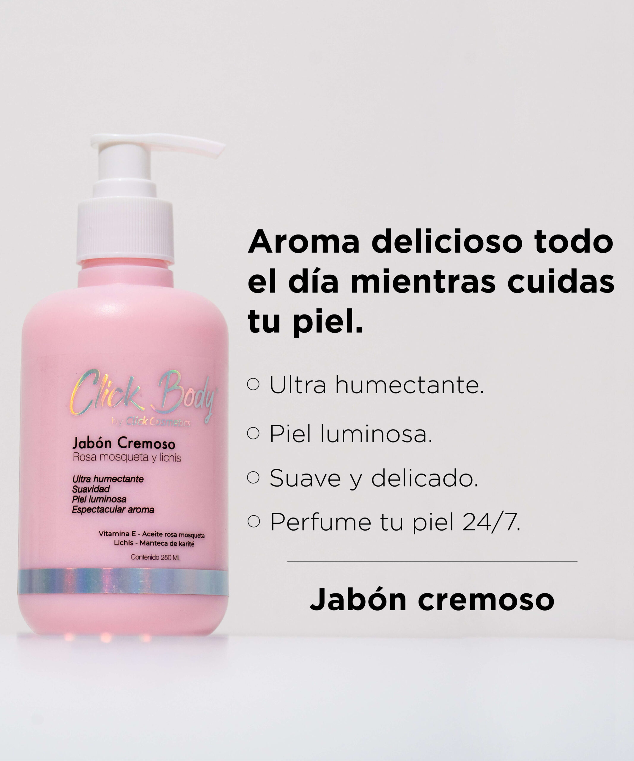 Jabón
  Cremoso De Rosa Y Lichis Click Hair - Image 5