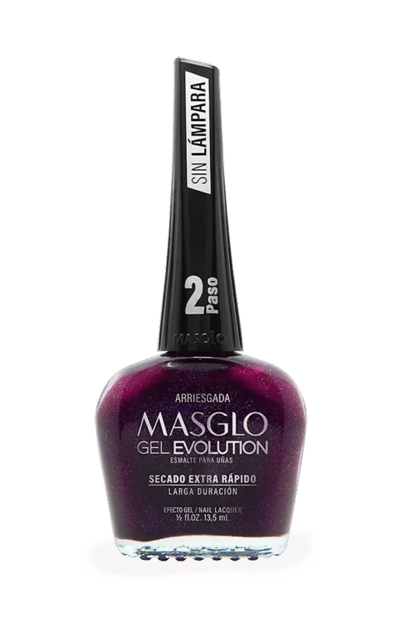 Arriesgada - Esmalte Gel Evolution Efecto Gel Masglo 13,5
Ml Perlado - Gama Morado