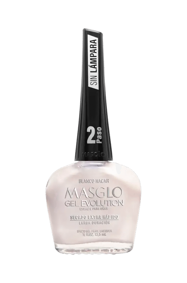 Blanco Nacar - Esmalte Gel Evolution Efecto Gel Masglo
13,5 Ml Perlado - Gama Blanco