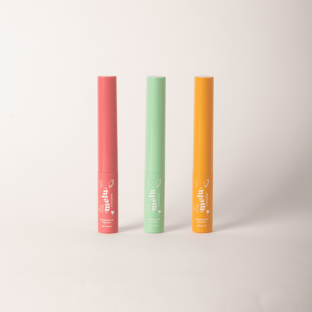 Delineador Líquido Colores Melu Naranjado - Image 4