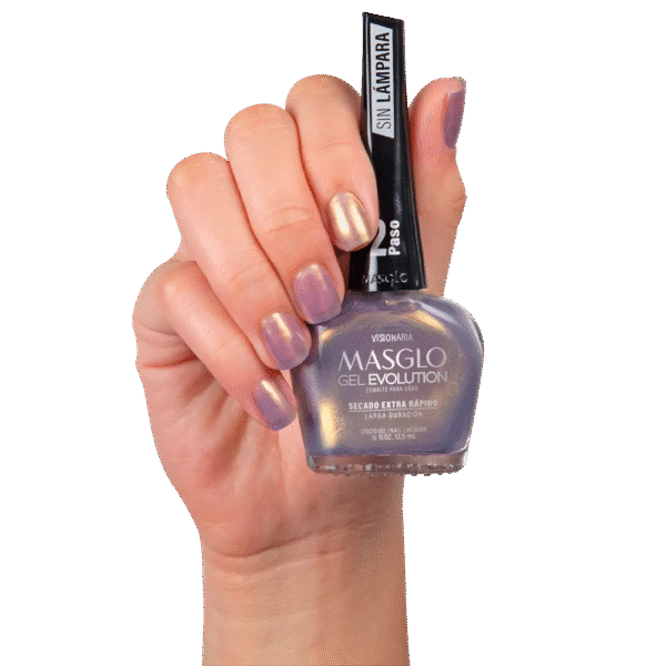 Visionaria - Esmalte Gel Evolution Efecto Gel Masglo 13,5
Ml Perlado - Gama Gris Visos Dorados - Image 2